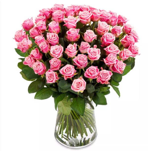 Boeket roze rozen