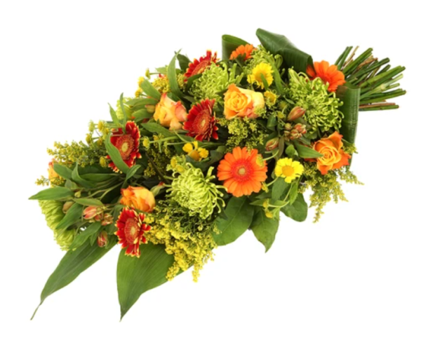 Rouwboeket Orange-Yellow